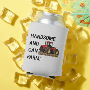 Handsome and Can Farm Tractor Equipment Funny Cooler