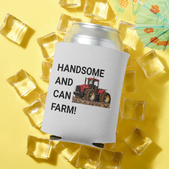 Handsome and Can Farm Tractor Equipment Funny Cooler (In Situ Summer)
