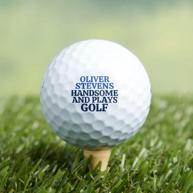 Handsome and Plays Golf / Funny  Balls (Insitu Tee)