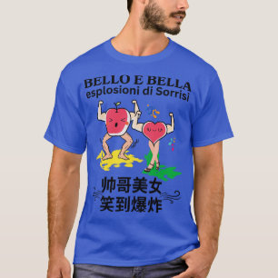 Handsome Beautiful Gym Challenge Chinese Italian L T-Shirt
