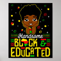 Handsome Black Educated Black History Kids Boys Ju