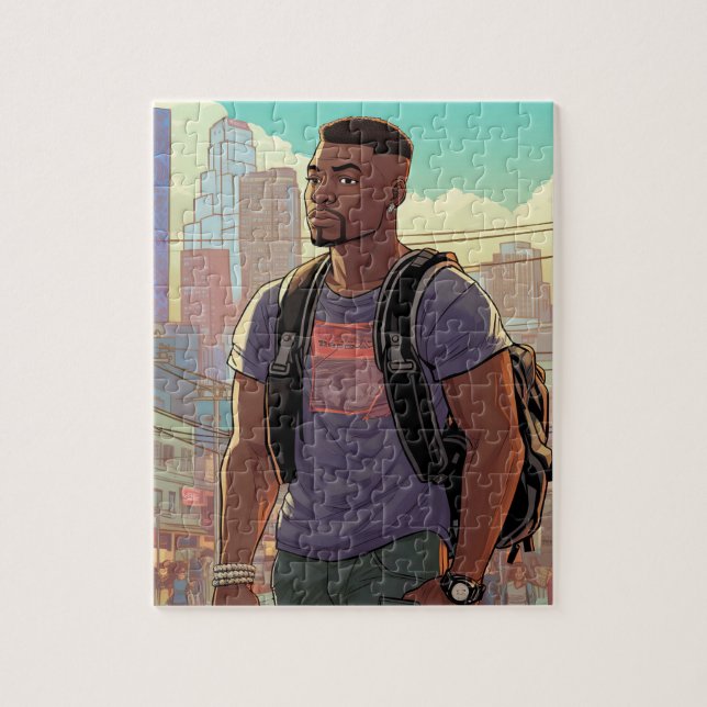 Handsome Black Men Puzzle (Vertical)