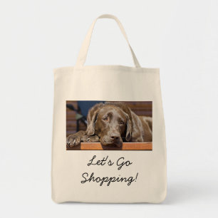 Handsome Chocolate Labrador Retriever Tote Bag