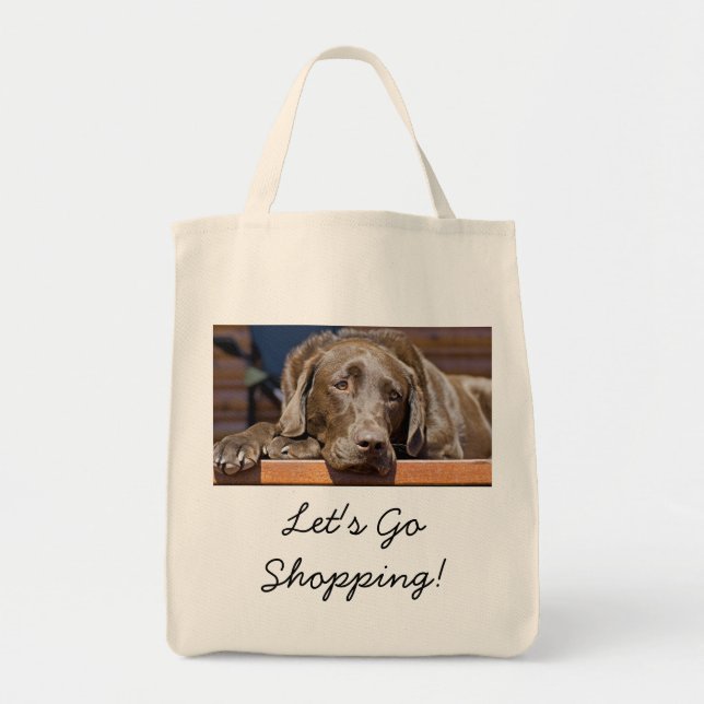 Handsome Chocolate Labrador Retriever  Tote Bag (Front)