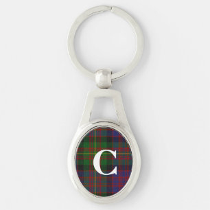 Handsome Clan Carnegie Plaid Monogram Key Chain