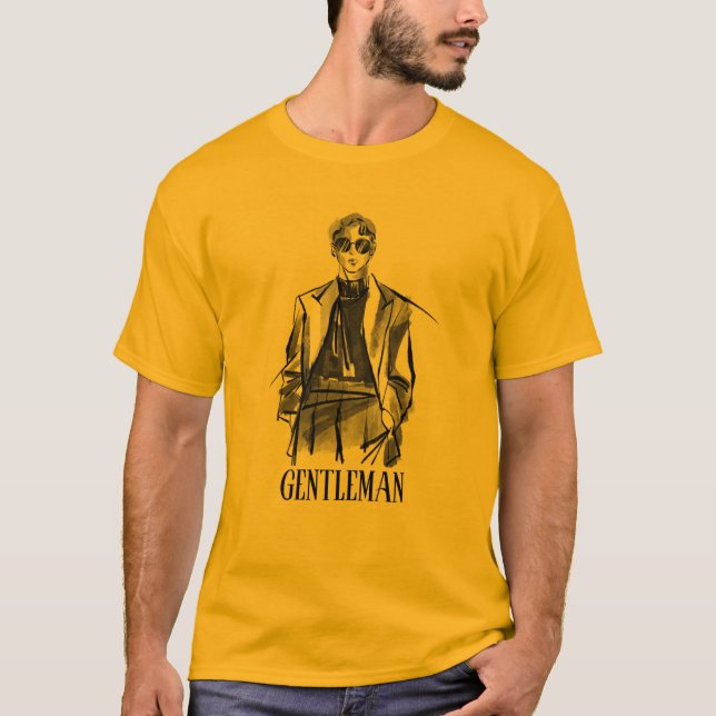 Handsome Classic Gold Unisex T-Shirt (Front)