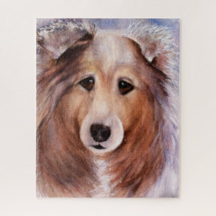 Handsome Collie Mix Jigsaw Puzzle