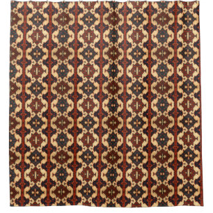 Handsome Earth Tones Oriental Rug Design Shower Curtain
