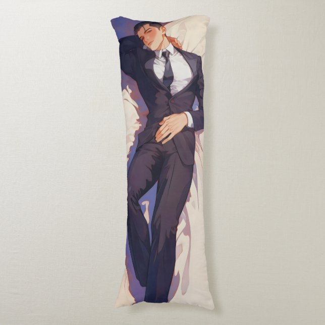 Handsome Elegant Ikemen Anime Body Cushion (Front Vertical)