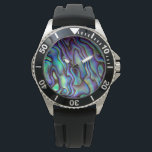 Handsome, Elegant Mens Wrist Watch<br><div class="desc">Handsome,  Elegant Mens Wrist Watch.© Radenbrea Studios at Zazzle. This stunning mens watch has a beautiful printed paua shell face. A watch to grace any outfit.</div>