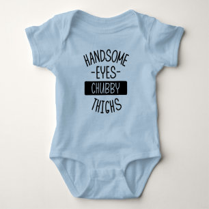 Handsome Eyes Chubby Thighs Baby One-Piece Baby Bodysuit