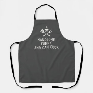 Handsome Funny And Can Cook Apron