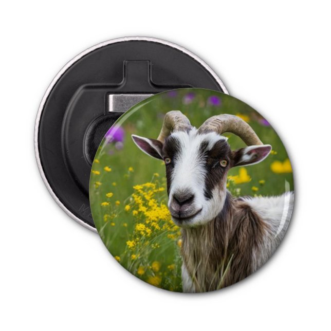 Handsome goat bottle opener (Front)