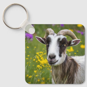 Handsome Goat  Key Ring