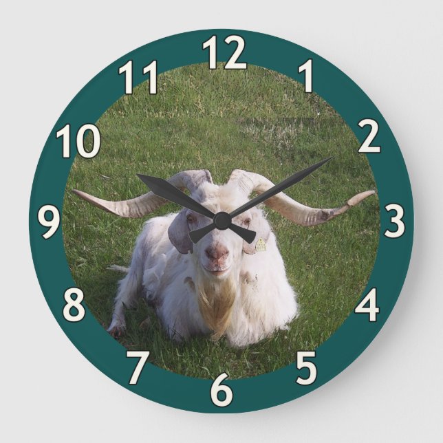 Handsome Goat Large Clock (Front)