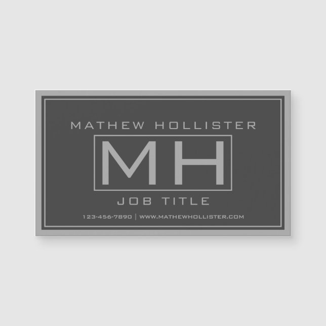 Handsome Grey & Dark Grey Professional (Front)