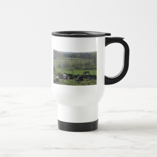 Handsome Herd of Belties Relaxing Travel Mug (Right)