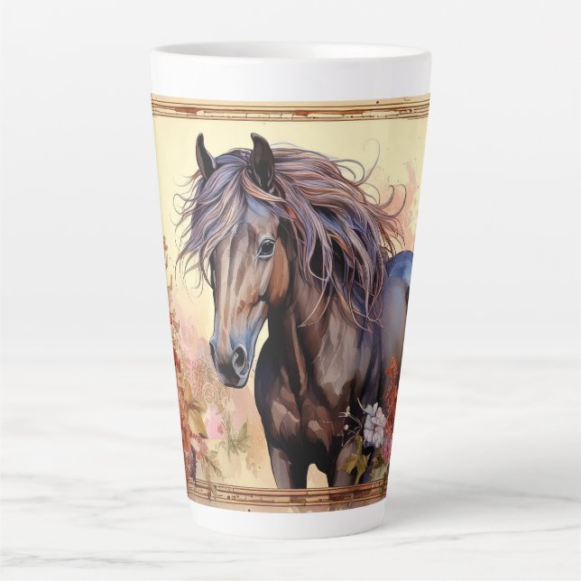 Handsome Horse Latte Mug (Front)
