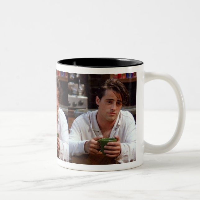 Handsome Joey Coffee Mug-Sip in Style with Friends Two-Tone Coffee Mug (Right)