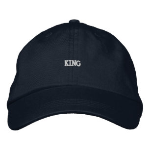 Handsome KING Custom Text name Men's Everyday Wear Embroidered Hat