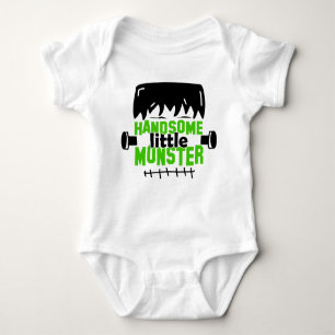 Handsome Little Monster Frankenstein Halloween Baby Bodysuit