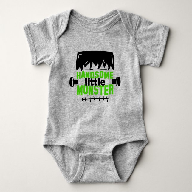 Handsome Little Munster Baby Bodysuit (Front)