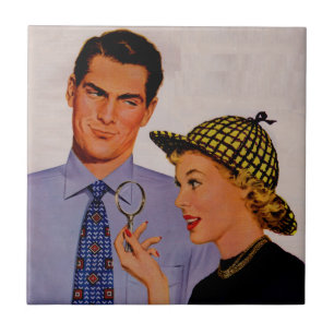 handsome man and wife Mrs. Arlene Sherlock Holmes Tile