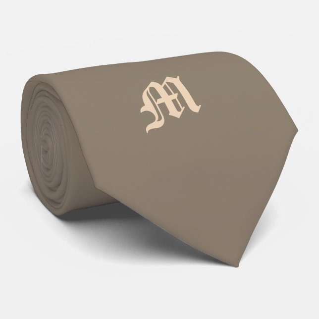 Handsome Monogrammed Tie (Rolled)