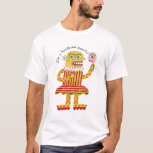 Handsome Monster Funny Naive Art T-Shirt