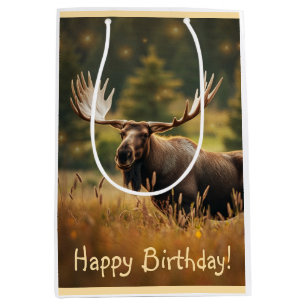 Handsome Moose Gift Bag