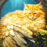Handsome Orange Tabby Cat with Tail Feathers Jigsaw Puzzle<br><div class="desc">Embark on an artistic journey with "Handsome Orange Tabby Cat with Tail Feathers, " a design that transcends apparel and puzzles, captivating everyone with its enchanting allure. Picture a male orange tabby cat, a majestic feline lounging on an arched window, embodying a beautiful fantasy animal. This cute kitty with feathers...</div>
