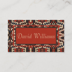 Handsome Oriental Rug Design Business Card