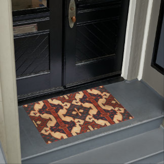 Handsome Oriental Rug Design Door Mat
