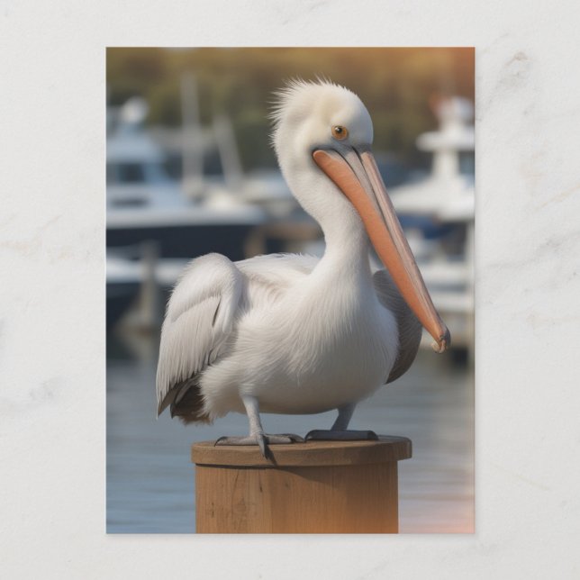 Handsome Pelican Postcard (Front)