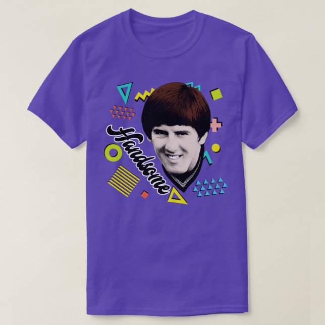 Handsome Peter Beardsley  80s Tribute T-Shirt (Design Front)