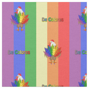 Handsome Rooster with De Colores Fabric