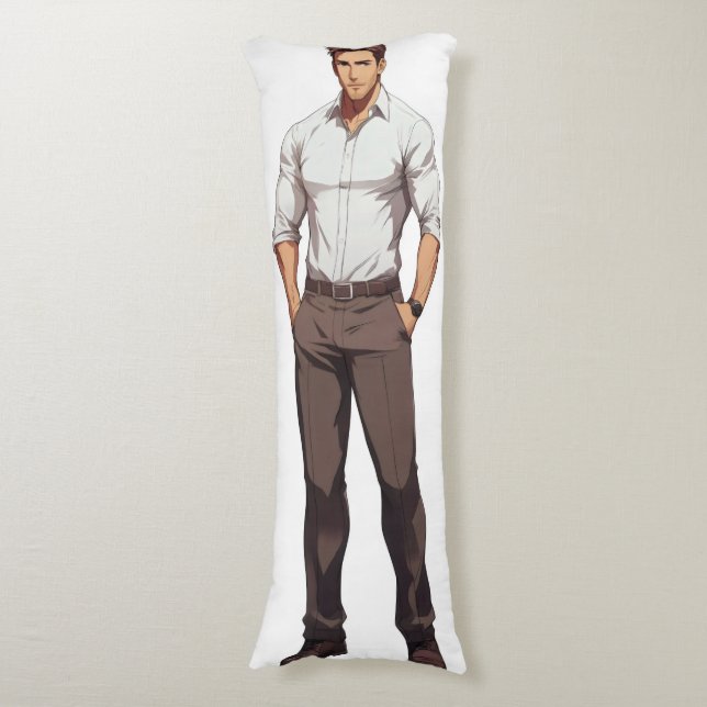 Handsome Rugged Ikemen Anime Body Cushion (Front Vertical)