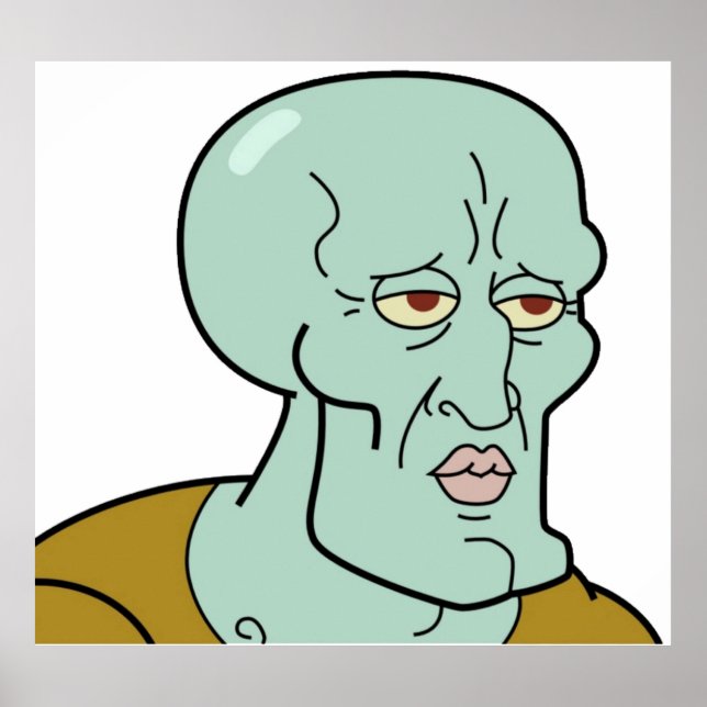 Handsome Squidward TShirt Poster (Front)