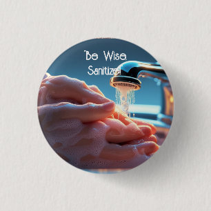 Handwashing Saves Lives Button Badge