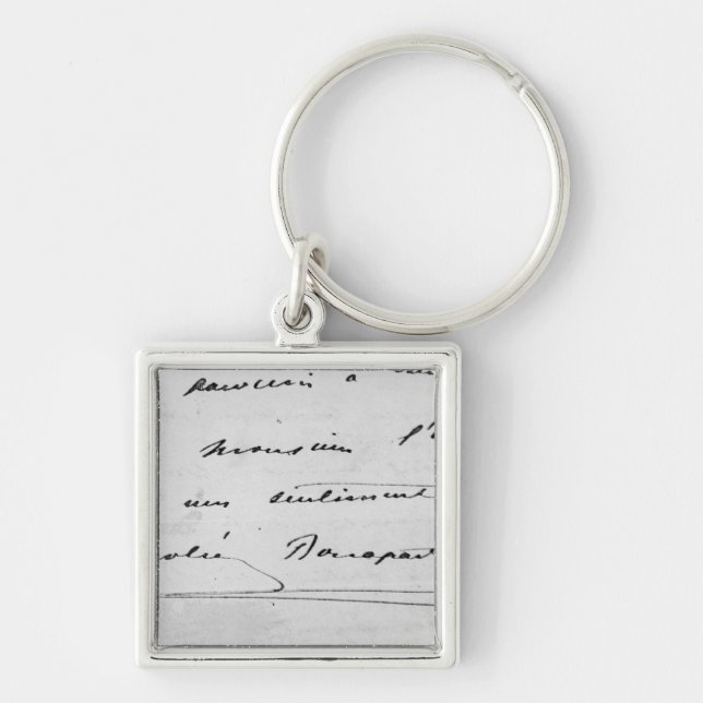 Handwriting and Signature Key Ring (Front)