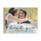 Handwriting Black 2 Photo Wedding Thank You