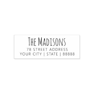 Handwriting Calligraphic Business Return Address Self-inking Stamp
