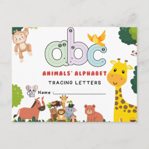 Handwriting FlashCards for Kindergarten   A-B  . Postcard