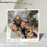 Handwriting Funny Dog Family Photo Christmas Cards<br><div class="desc">Spread some holiday cheer with these funny dog family photo Christmas cards! Featuring casual handwriting and a clean,  modern design,  they're perfect for sharing laughs and warm wishes. Simple yet unique,  these cards showcase your furry friends while adding a playful touch to your Christmas greetings!</div>