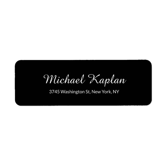 Handwriting Minimalist Professional Black Classic (Front)