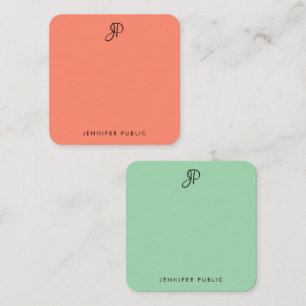 Handwriting Monogram Elegant Colours Template