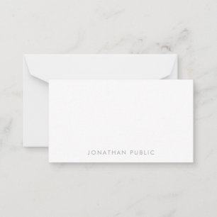 Handwriting Monogrammed Minimalist Template Simple