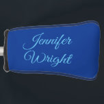 Handwriting Name Classical Plain Air Force Blue Golf Head Cover<br><div class="desc">This template can be customised to meet all professional occupations.</div>