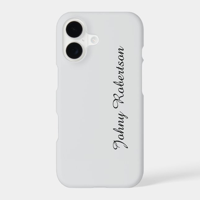 Handwriting Name Plain Elegant Professional Modern (Back)