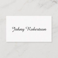 Handwriting Name Plain Elegant Professional Modern